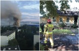 Pożar domu na Pomorzanach. Słup dymu był widoczny z daleka. ZDJĘCIA