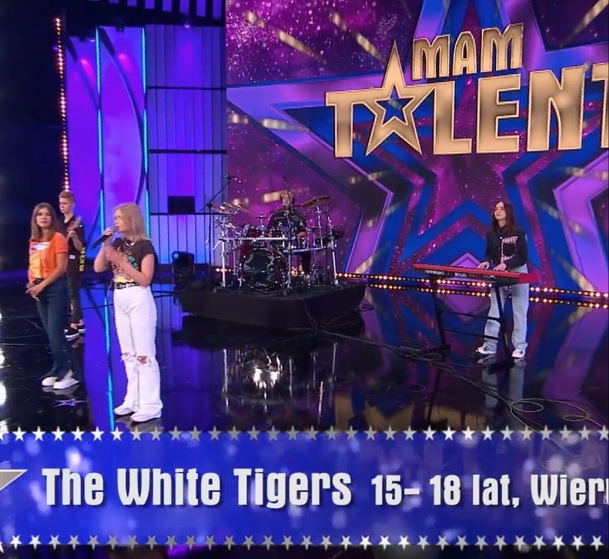 Zespół The White Tigers z Wieruszowa zachwycił jurorów i jest już w półfinale programu "Mam talent!"