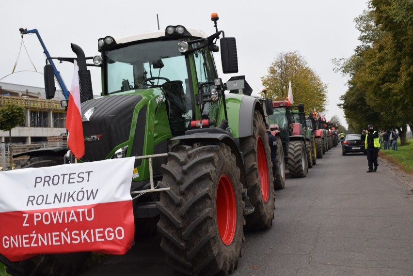 Rolnicy ponownie wyjechali na ulice Gniezna. „Mały konus z kotem nie będzie rządził chłopem”