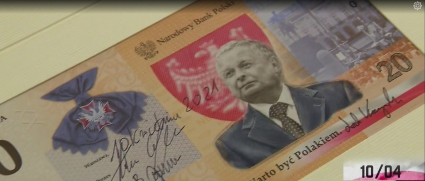 Będzie banknot z Lechem Kaczyńskim "Warto być Polakiem"