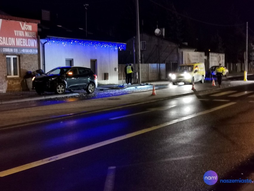Wypadek na ulicy Kapitulnej we Włocławku