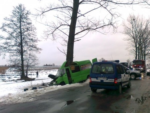 Wypadek w Kajetanówce.