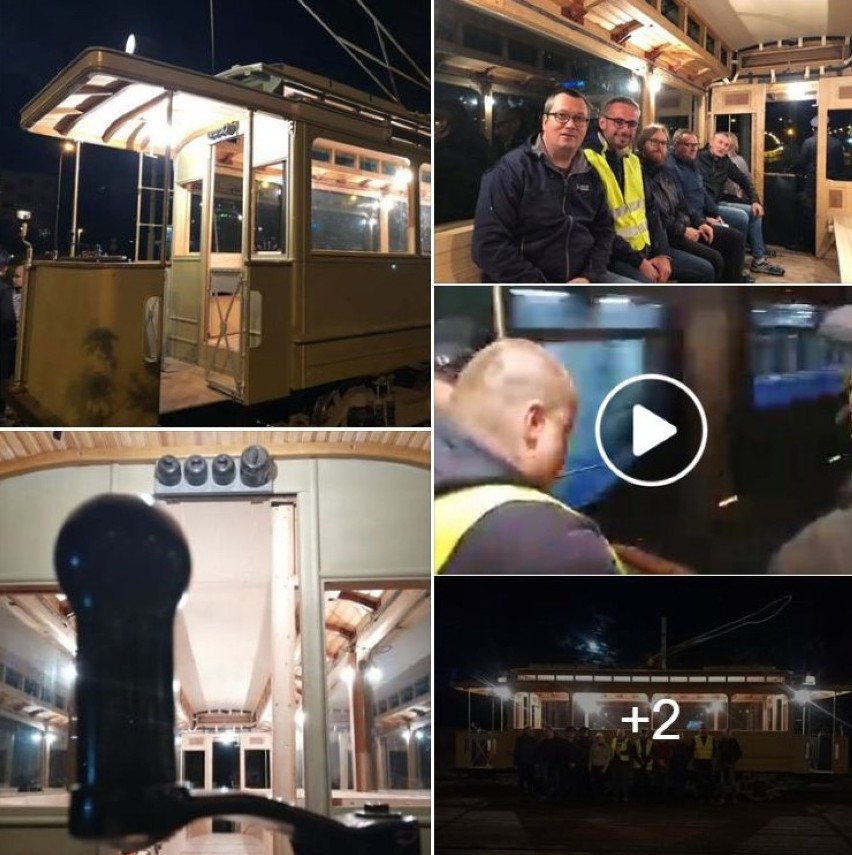 Nocna przejażdżka po Wrocławiu 100-letnim tramwajem Maximum [ZDJĘCIA]