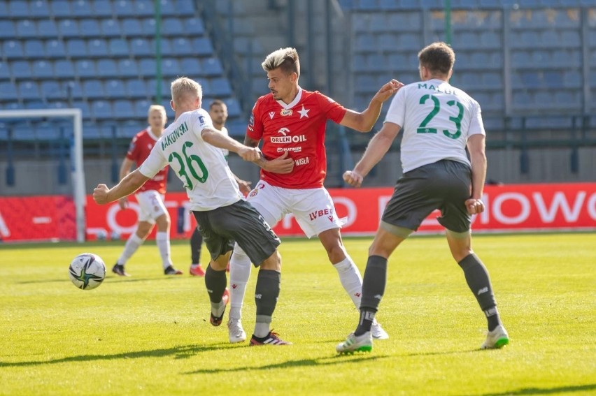 Wisła Kraków - Lechia Gdańsk 12.09.2021 r. Oceniamy biało-zielonych. Świetny Ilkay Durmus, kosztowne błędy Mateusza Żukowskiego GALERIA