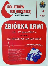 Akcja zbiórki krwi „100 litrów na 100. rocznicę” powołania policji państwowej