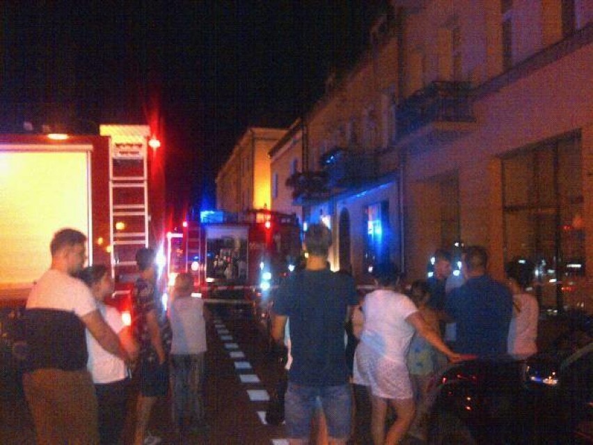 Pożar na zapleczu sklepu obuwniczego w Wieluniu[FOTO]