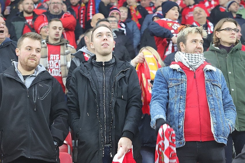 Kibice na meczu Widzew Łódź-GKS 1962 Jastrzębie.