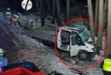 Wypadek na DK 45  pod Kluczborkiem. Bus uderzył w drzewo, jest ofiara śmiertelna i ranni. Na miejscu ląduje Lotnicze Pogotowie Ratunkowe