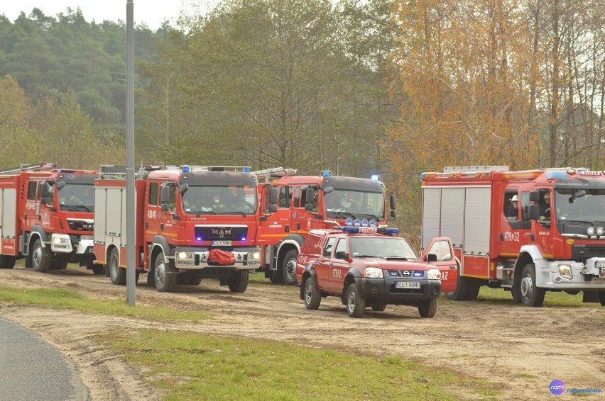 Ćwiczenia straży pożarnej w Lipnie