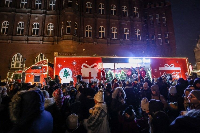 Tak to wyglądało w Gdańsku! Świąteczna ciężarówka Coca-Coli...