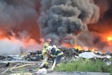 Ogromny pożar nieczynnego złomowiska w Lęborku!