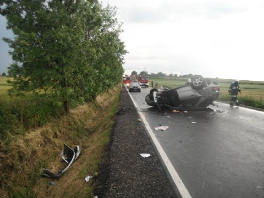 Wypadek na drodze Koszęcin-Boronów