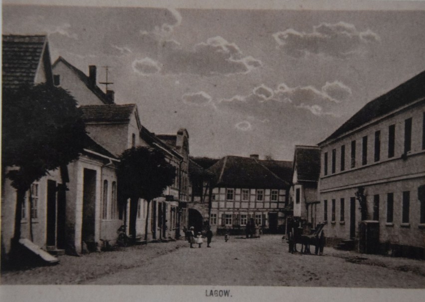 Karty pocztowe z widokami dawnego Łagowa (Lagow) ze zbiorów...