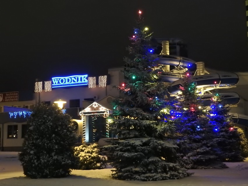 Bożonarodzeniowe oświetlenie w Bielsku Podlaskim
