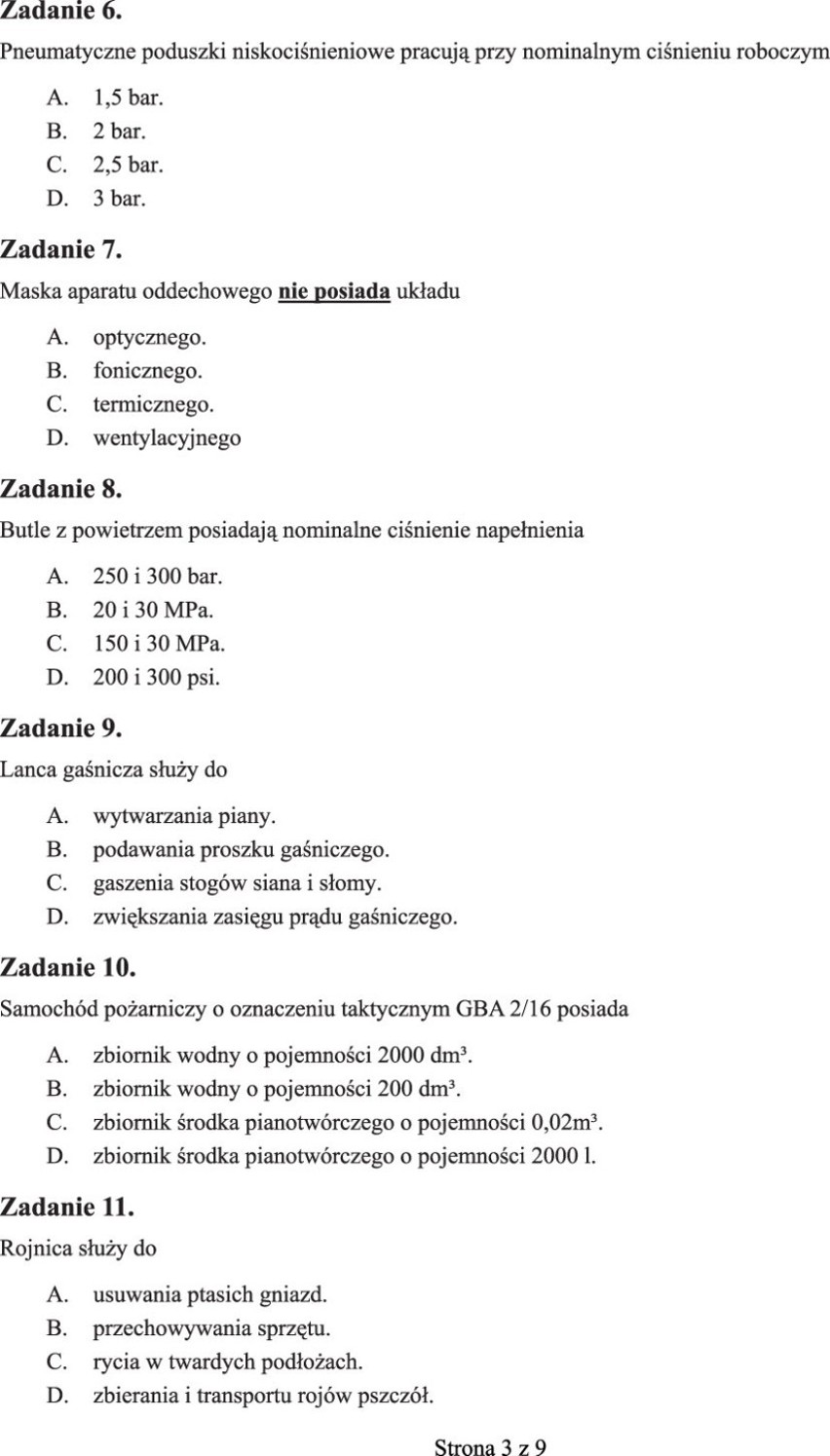 Egzamin Zawodowy 2015: Wykonywanie działań ratowniczych [ARKUSZE, odpowiedzi, pisemna i praktyczna]