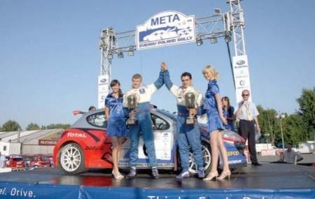 Bryan Bouffier oraz Xavier Panseri jadący peugeot 207 S2000 wygrali Subaru Poland Rally FOT. MAREK WICHER