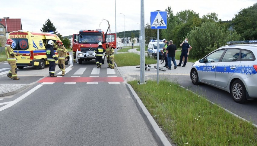 Dwa wypadki z udziałem rowerzystów w powiecie wejherowskim
