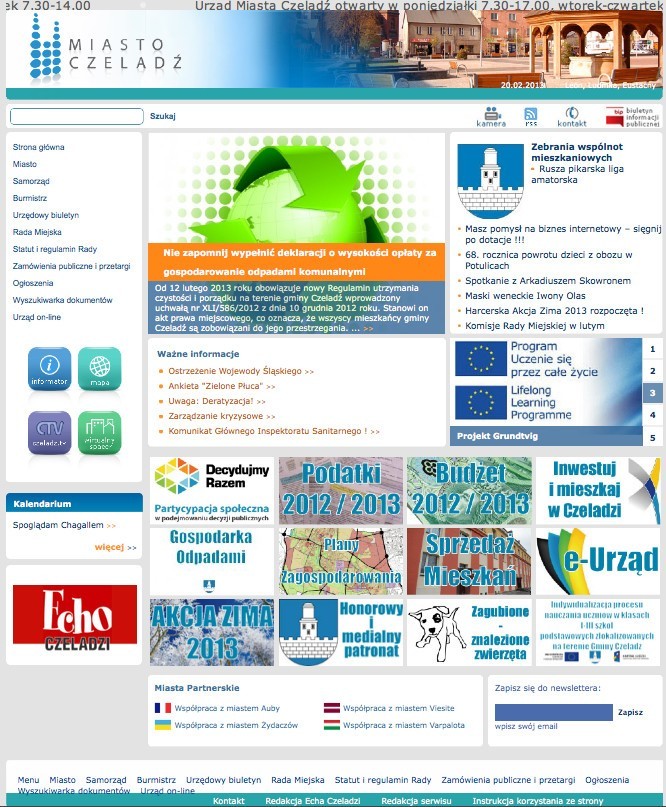czeladz.pl - strona internetowa miasta Czeladź