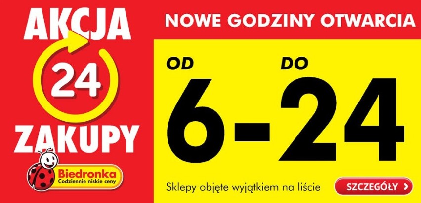 Biedronka wydłuża godziny pracy sklepów przed świętami!