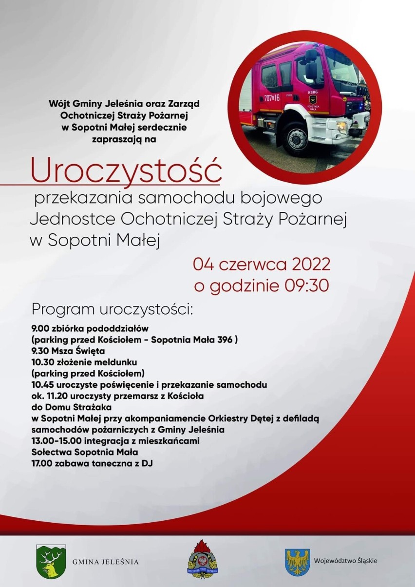 Sopotnia Mała. Miejscowe OSP otrzyma nowy wóz bojowy. Uroczyste przekazanie pojazdu już w czerwcu!