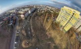 Oto, jak przebiega przebudowa torowiska na Kapuściskach w Bydgoszczy. Zdjęcia i wideo z drona