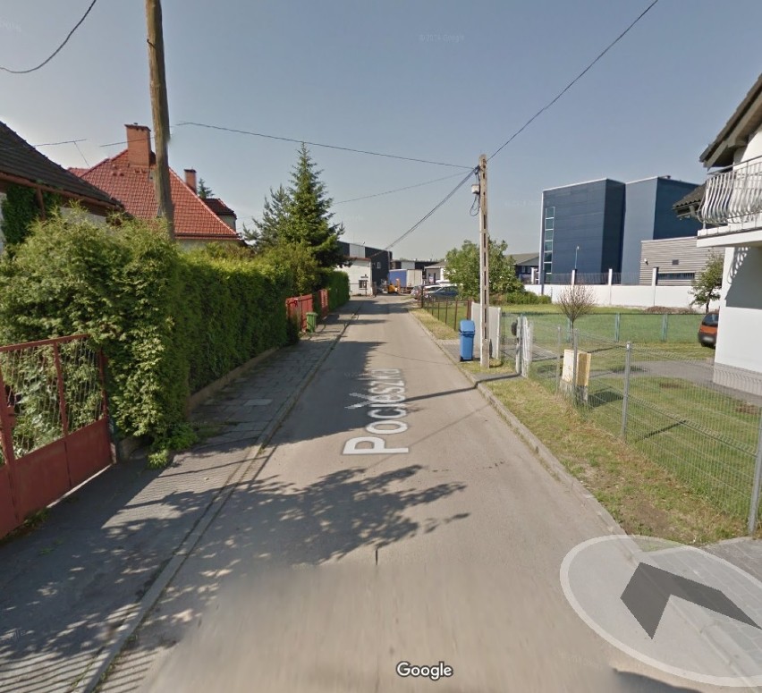 Ta pocieszna ulica znajduje się w dzielnicy Prądnik...