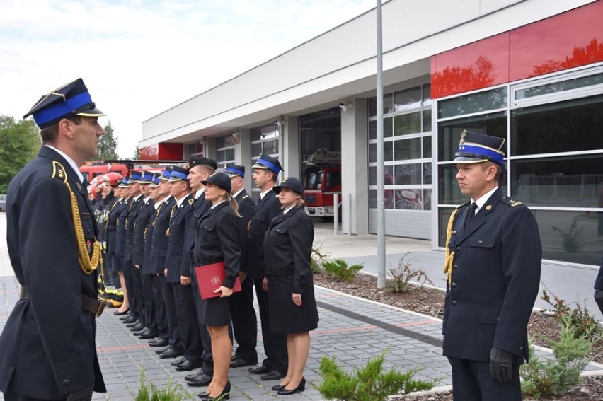 Komendant śremskiej straży pożarnej pożegnał się z załogą