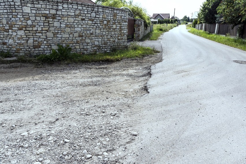 Tak wygląda ul. Polne wzgórze w Olkuszu