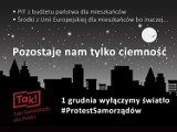 Zgaszą światło w Wałbrzychu na znak protestu przeciw zabieraniu pieniędzy samorządom [1.12.2020]