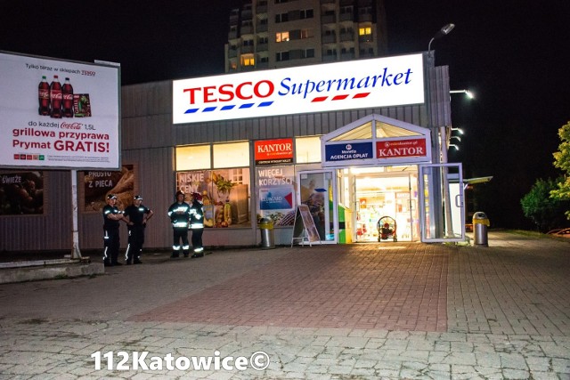 Ewakuacja Tesco w Katowicach