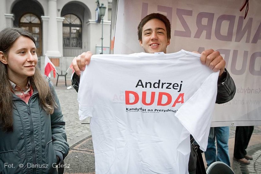 Andrzej Duda, kandydat PiS na prezydenta Polski spotkał się...