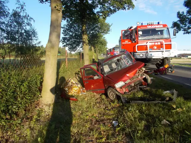 Sompolinek - wypadek. Uwięziona kobieta