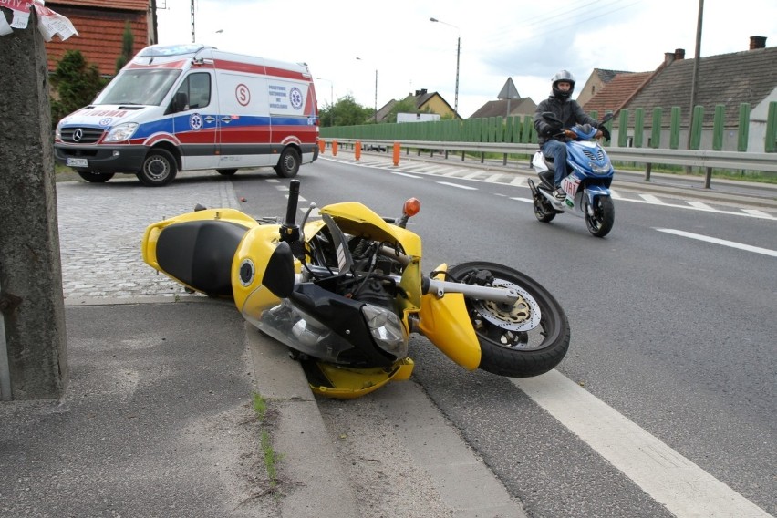 Zderzenie dwóch motocyklistów