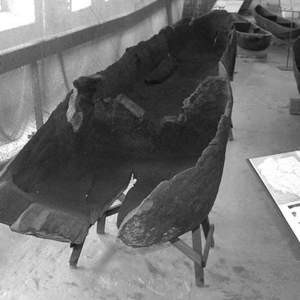 Najstarsza dłubanka w Muzeum Wisły ma ponad 1300 lat.
Fot. Przemysław Świderski