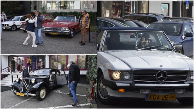 Załogi zabytkowych aut rozpoczęły rajd w południe spod Hotelu Tarnovia. Wcześniej można tam było obejrzeć motoryzacyjne perełki.