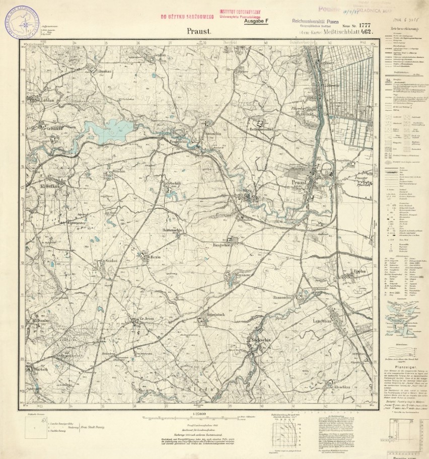 Archiwalna mapa - 1925 r.