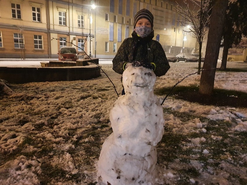 Śnieg w Piotrkowie, styczeń 2021