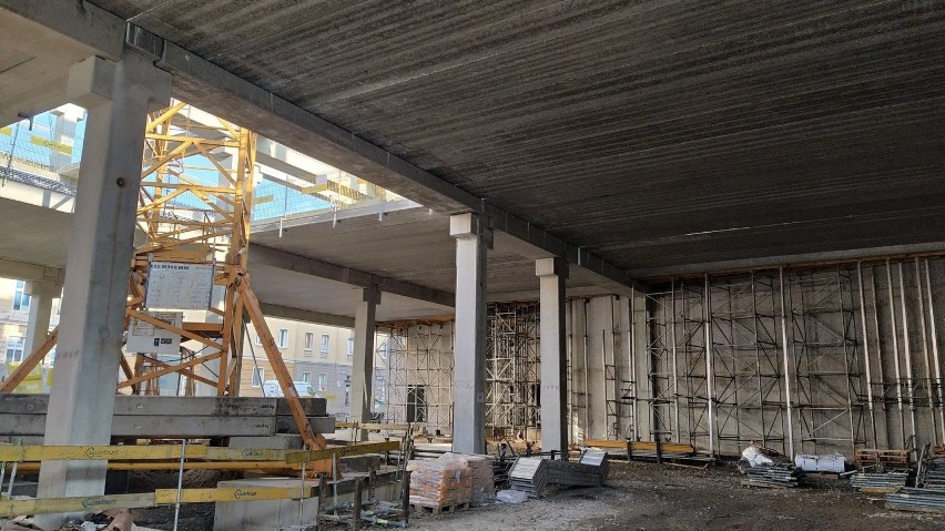 Centrum przesiadkowe Opole Główne - wnętrze budowy