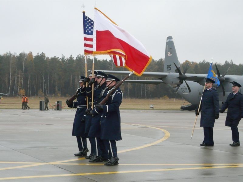Amerykańscy żołnierze wylądowali w Łasku [zdjęcia]