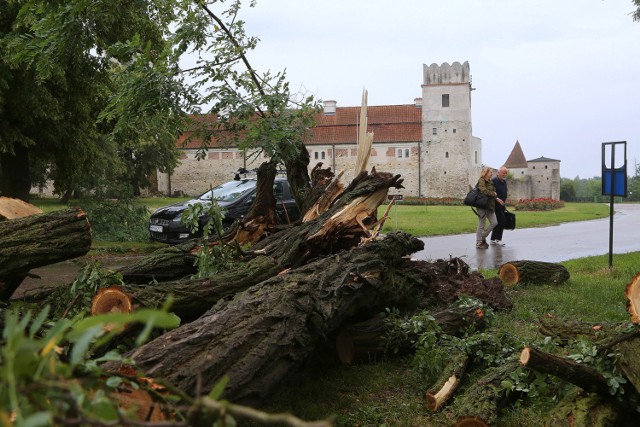 Sulejów. Skutki burzy i wichury, która przeszła nad miastem w nocy