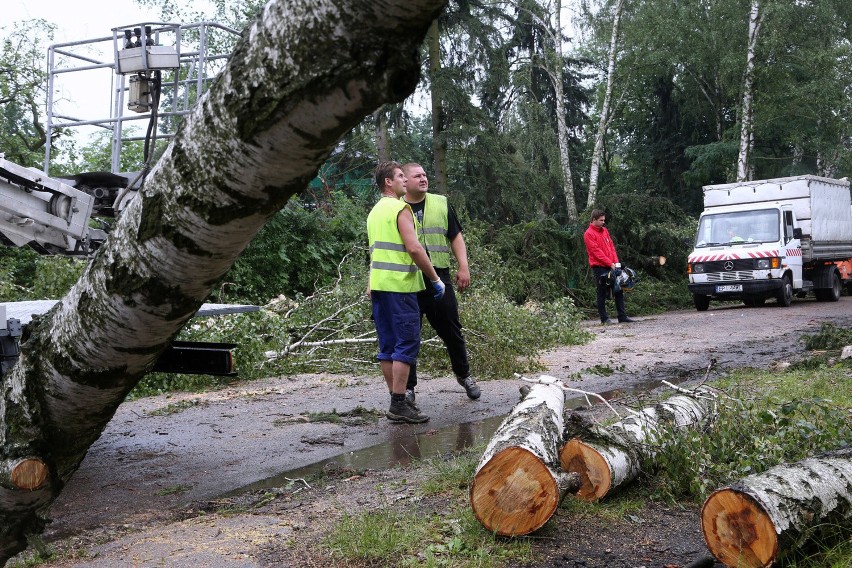 Sulejów. Skutki burzy i wichury, która przeszła nad miastem...