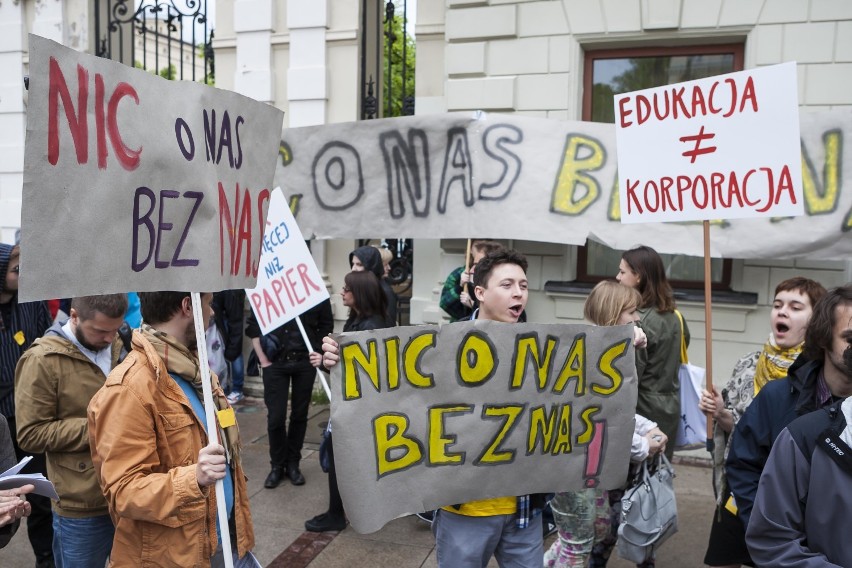 Protest studentów UW