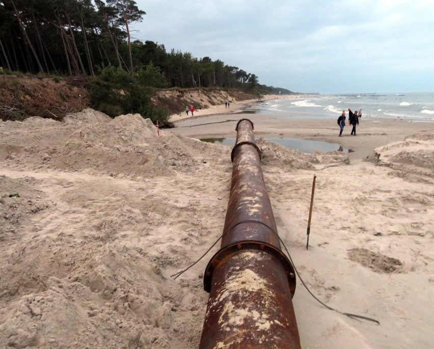 Podczas prac refulacyjnych na plaży w Ustce, w minioną...