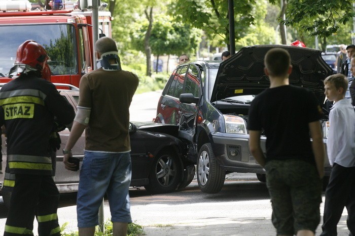 Wypadek na ulicy Wojska Polskiego i Rataja