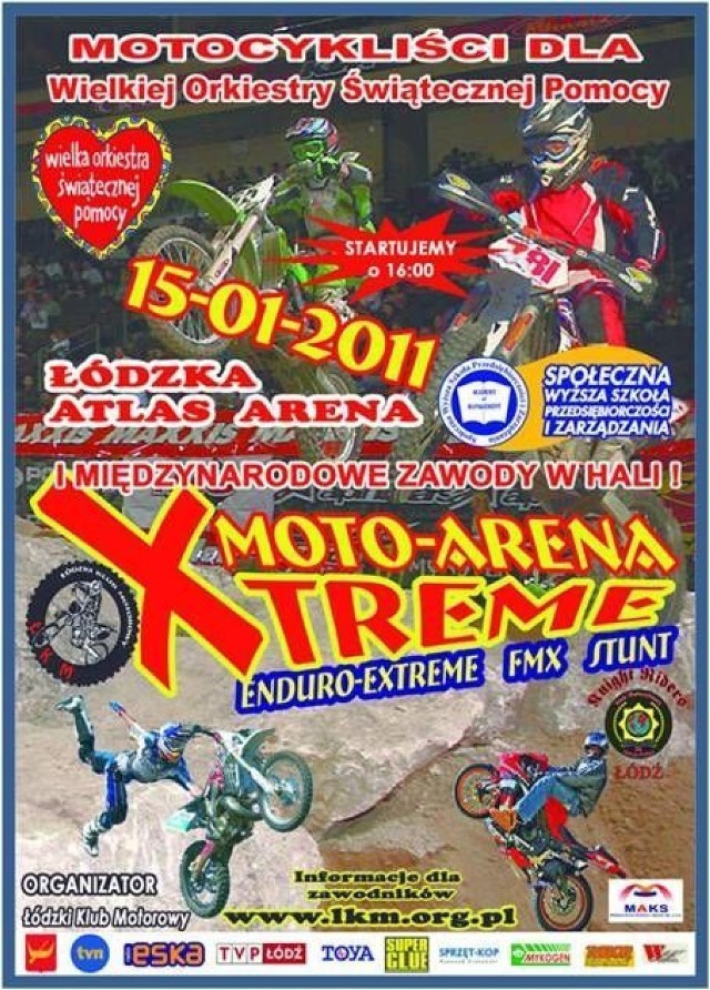 Plakat I Międzynarodowych Zawod&oacute;w Motocyklowych &quot;Extreme&quot;.
fot. Mariusz Reczulski