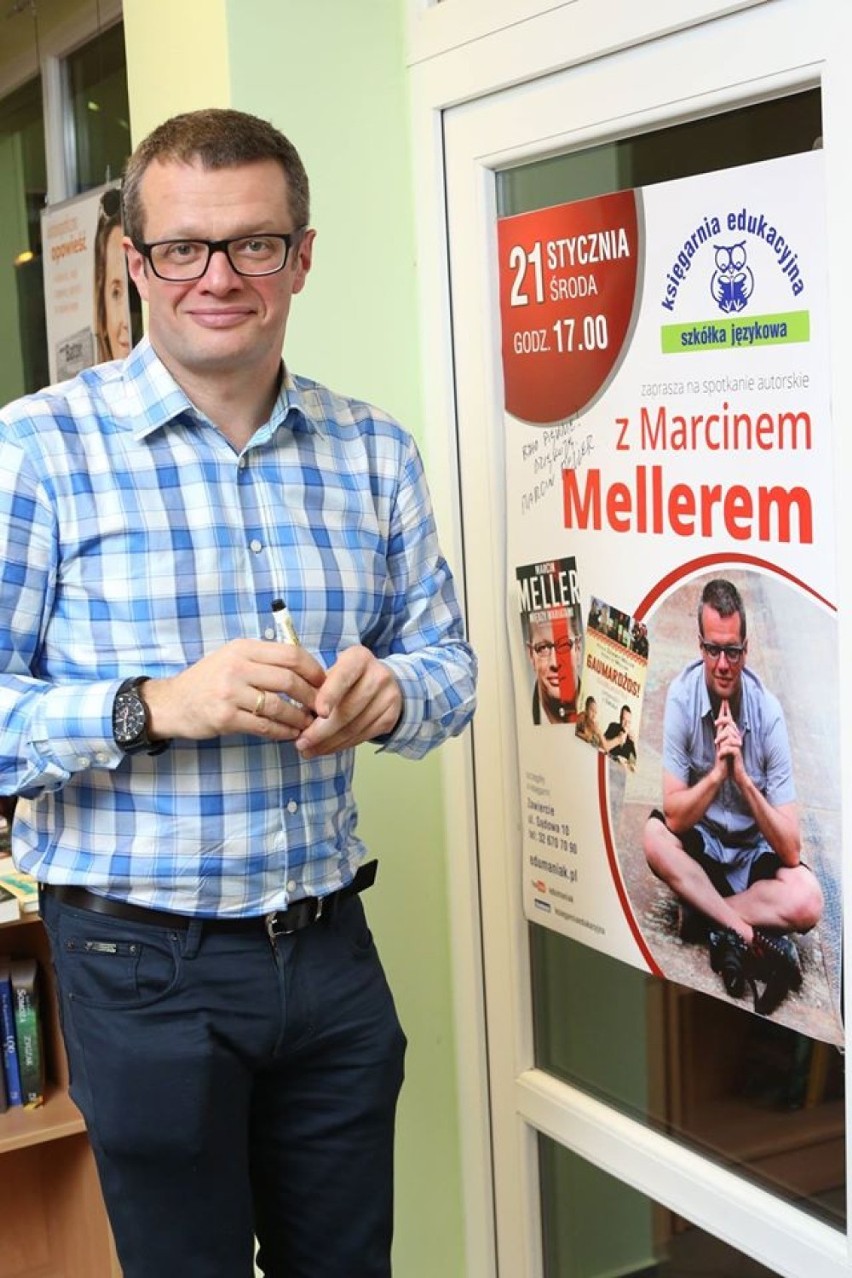 Marcin Meller w Księgarni Edukacyjnej w Zawierciu