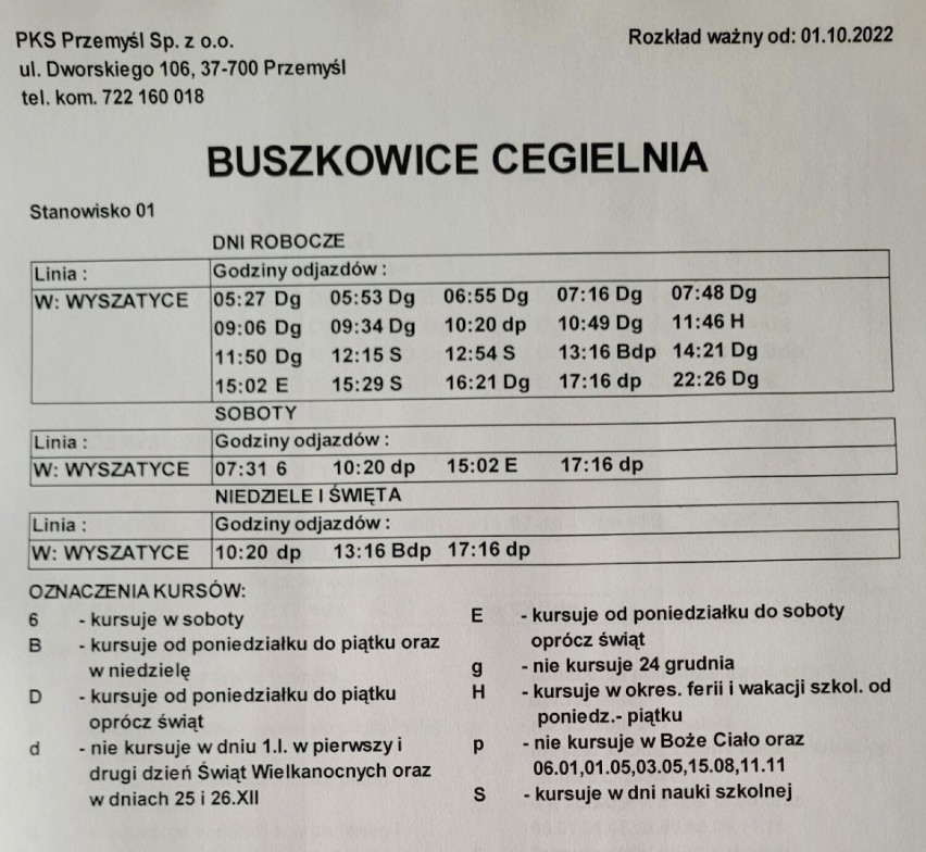 Autobusem MZK nr 3 nie dojedziemy już z Przemyśla do Buszkowiczek
