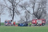 Zobacz zdjęcia ze śmiertelnego wypadku w pobliżu autostrady A4