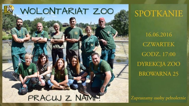 Poznańskie Zoo szuka wolontariuszy!