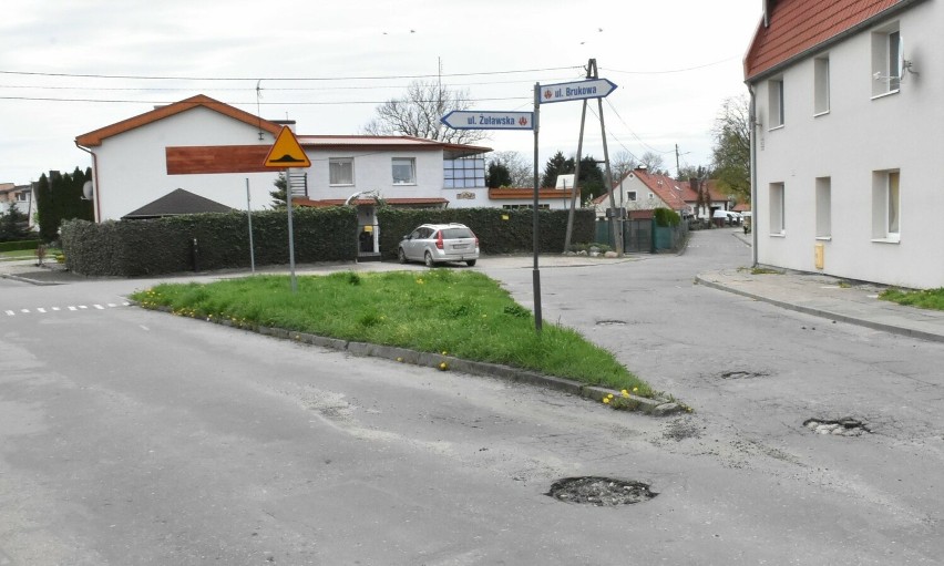Ulica Żuławska w Malborku do remontu